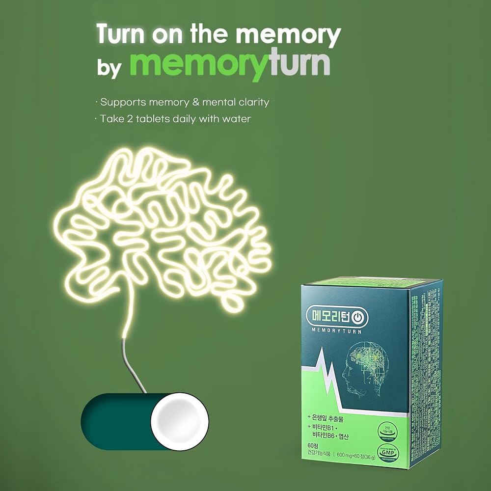 Memoryturn Brain Supplement with Lion's Mane & Ginkgo Biloba - 60 Capsules - image 2