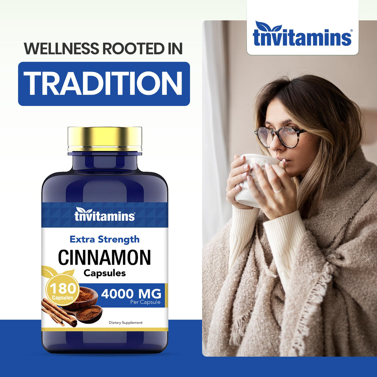 tnvitamins Cinnamon Capsules 4000 mg - 180 Capsules - image 5