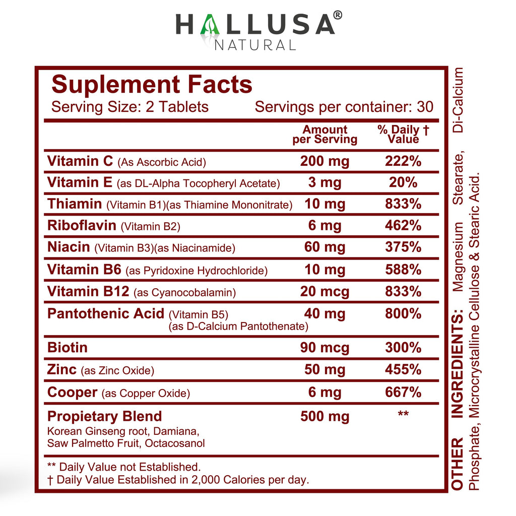 "N/A" Hallusa Hallvigor Prostate Health Men's Multivitamin - 60 Capsules - image 4