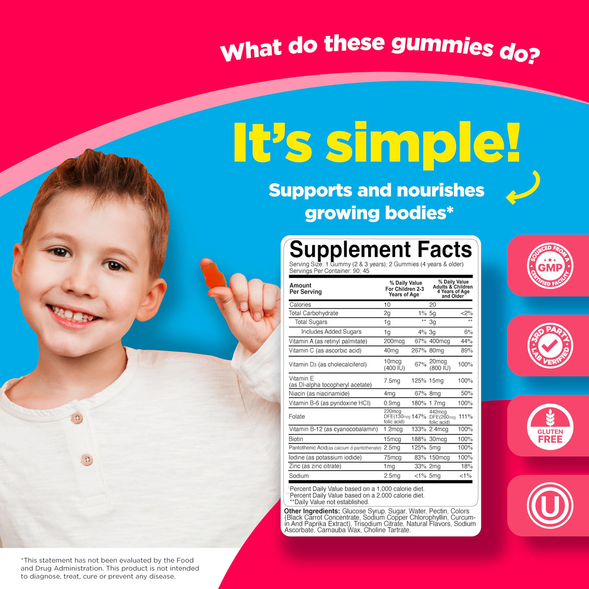 Phytoral Kids Multivitamin Gummies Energy & Immune Support - 90 Count - image 3