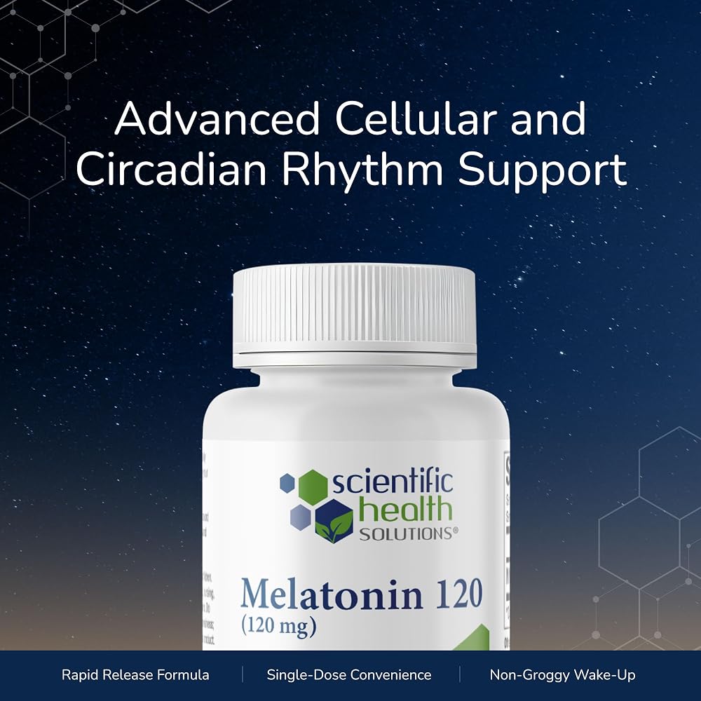 Scientific Health Solutions Melatonin 120mg Sleep Aid - 90 Capsules - image 2