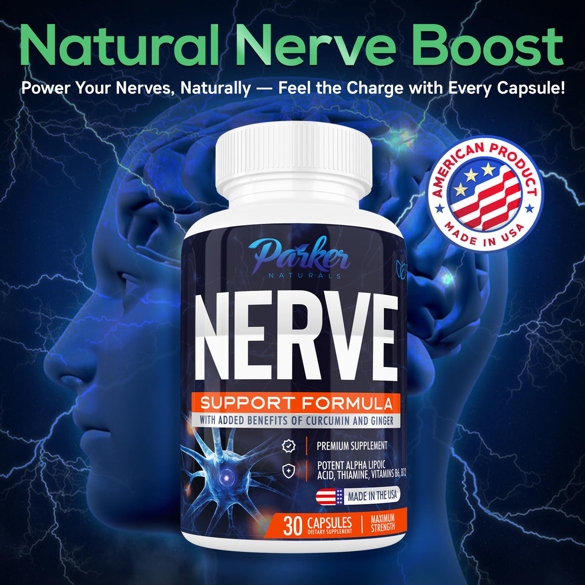 Parker Naturals Alpha Lipoic Acid 600mg Nerve Support - 30 Capsules - image 4