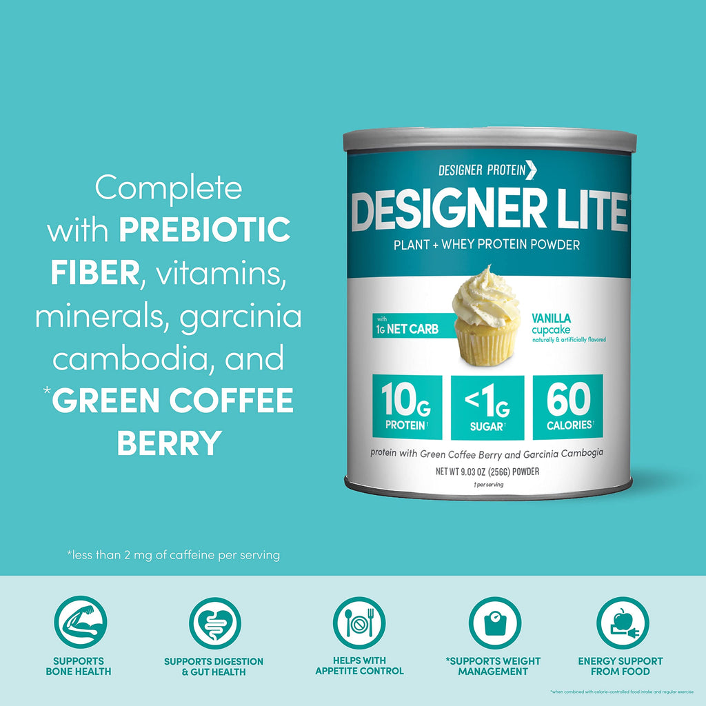 Designer Wellness, Designer Lite, Low Calorie Natural Protein