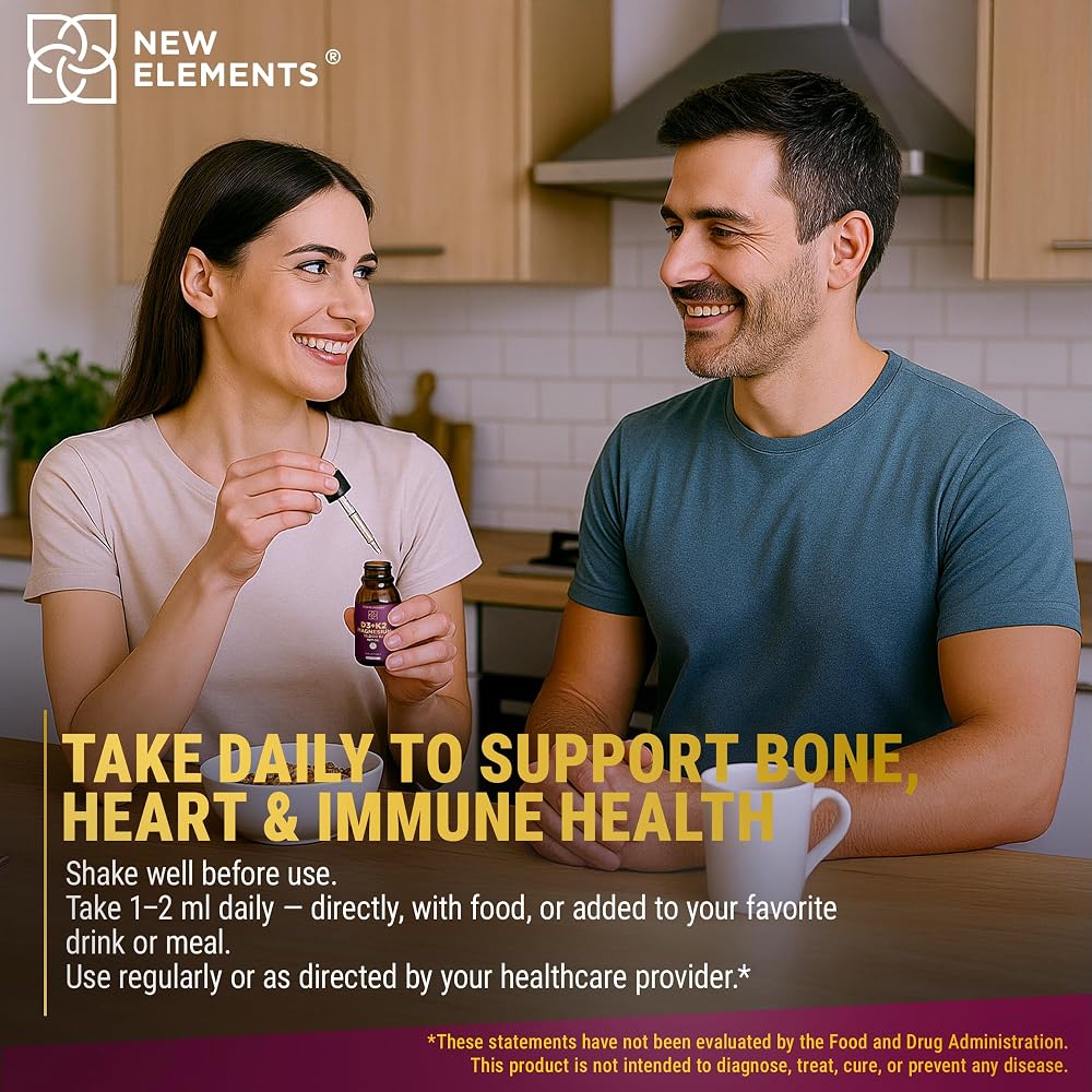 New Elements Liquid Vitamin D3 with K2 & Magnesium Glycinate - image 8