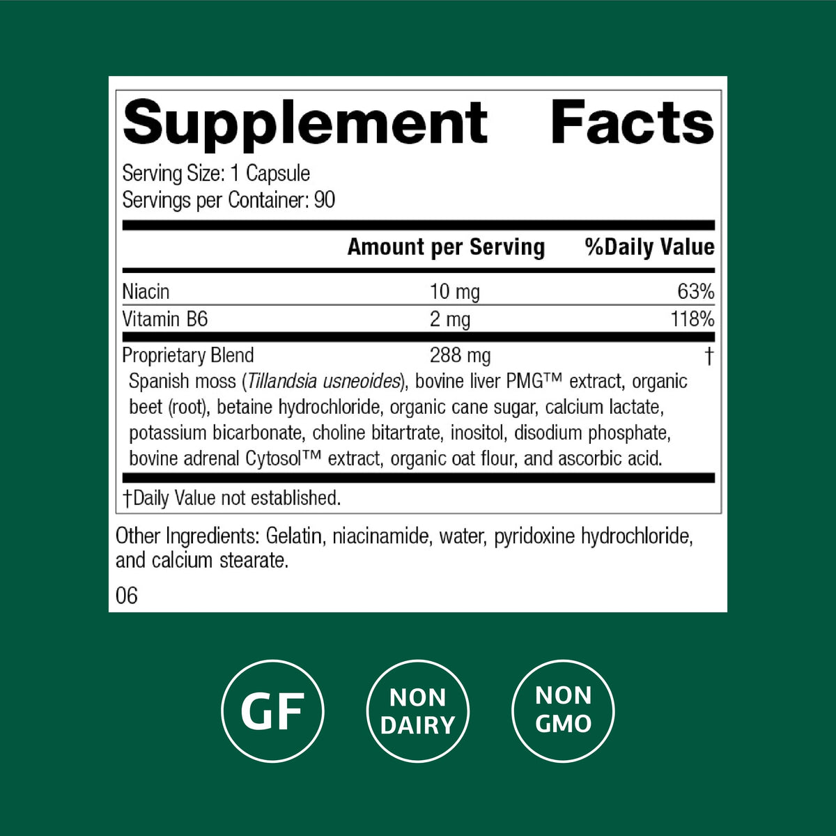 Standard Process Betacol Liver Support - 90 Capsules - image 2