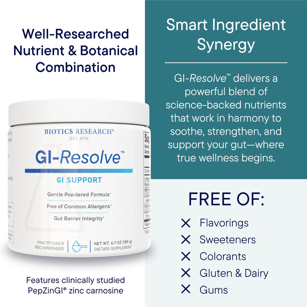 BIOTICS RESEARCH GI Resolve Advanced L-Glutamine Powder - 6.7 oz - image 6