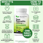 DR. MARTIN'S NUTRITION Saw Palmetto 1000mg - 180 Capsules - image 6