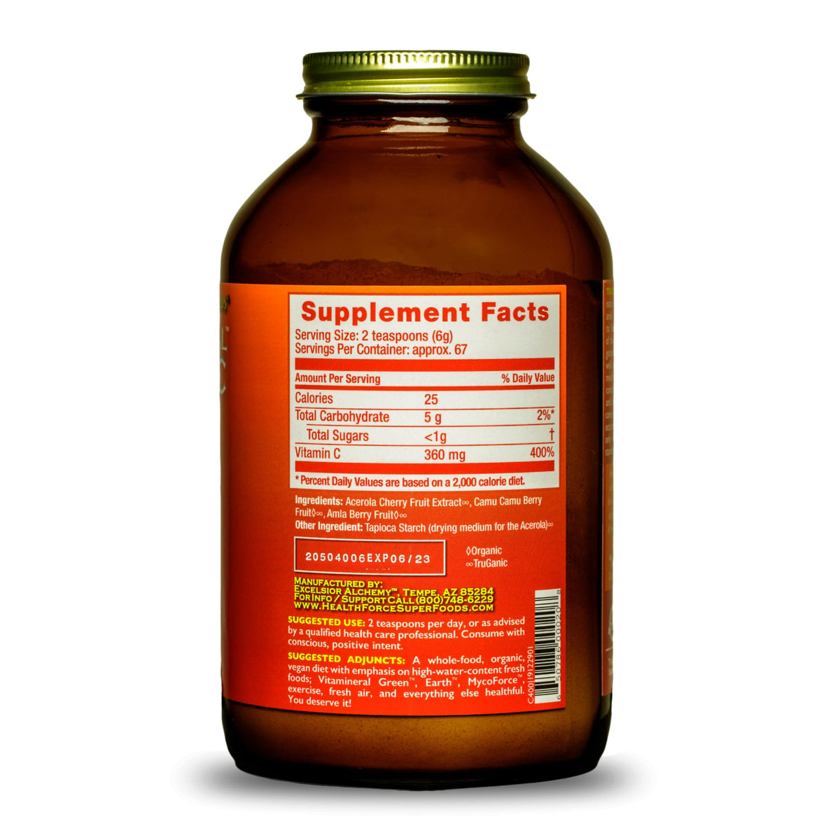 HEALTHFORCE SUPERFOODS Vitamin C Immune Support Powder - 400g - image 2