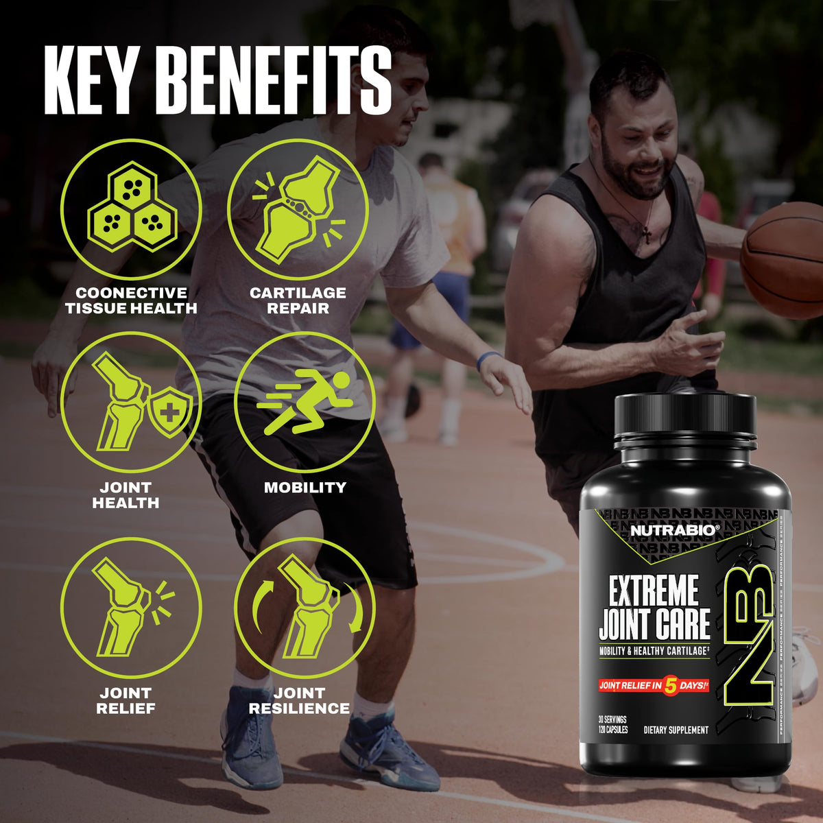 NutraBio Extreme Joint Care Joint Support Supplement - 120 Capsules - image 6