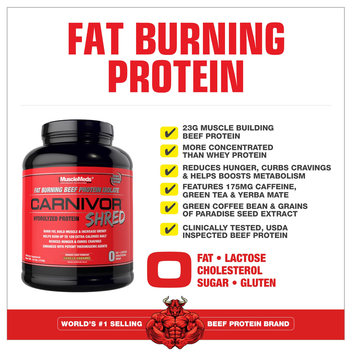 MuscleMeds Fat Burning Beef Protein Powder