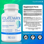 FOLATE MAXX L-Methylfolate 7.5mg - 90 Capsules - image 4