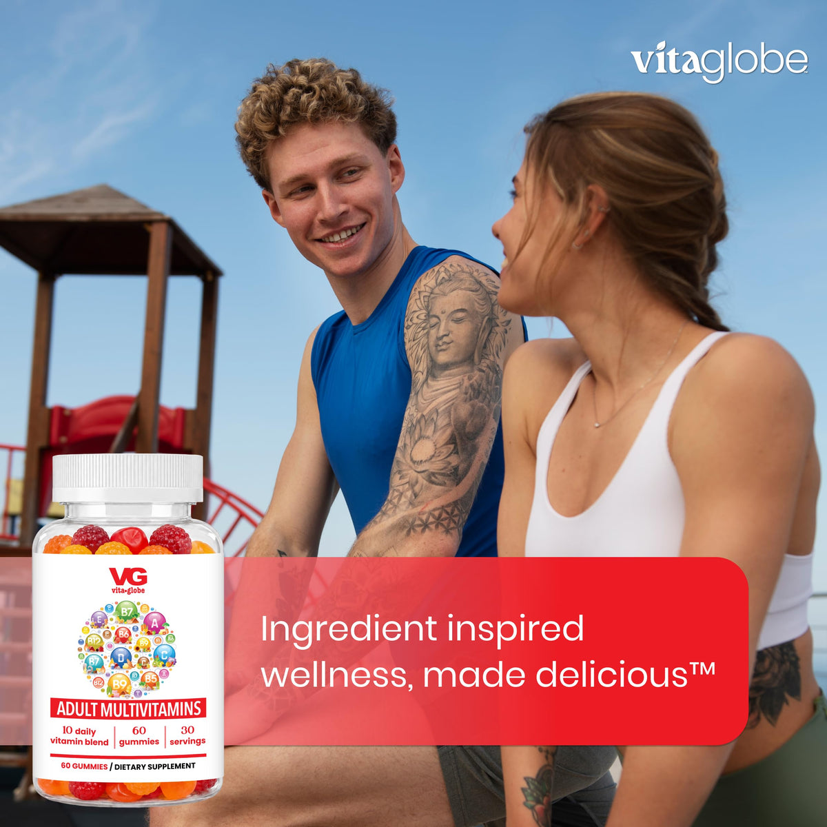 VITA GLOBE Adult Multivitamin Gummies with 9 Vitamins - 120 Gummies - image 6