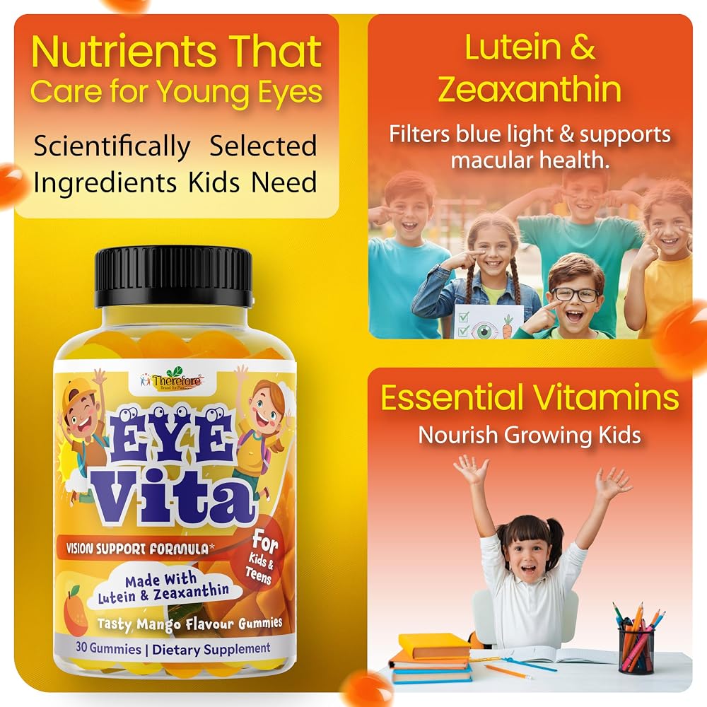 Therefore Kids Eye Vitamins Lutein 12mg - 30 Gummies - image 5