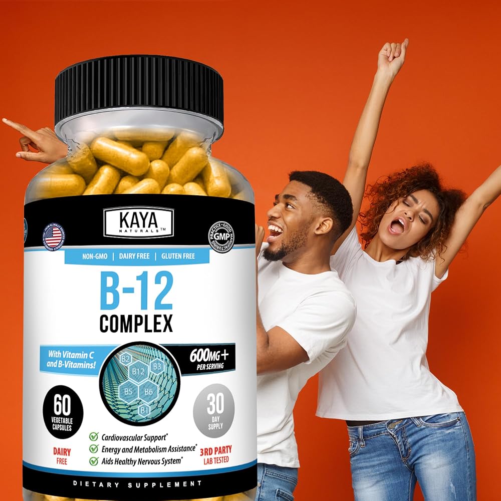 Kaya Naturals B-12 Complex - Multivitamin Supplement for Women & Men - image 9