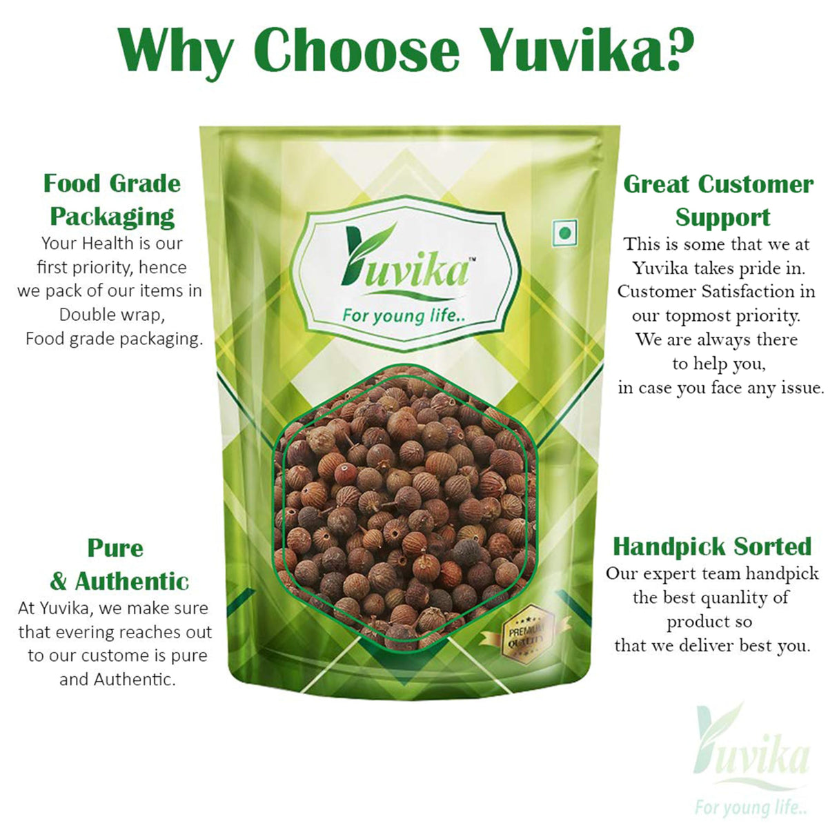 Yuvika Baibadang Vaivadang Black Embelia Ribes Herbal Supplement - 400g - image 3