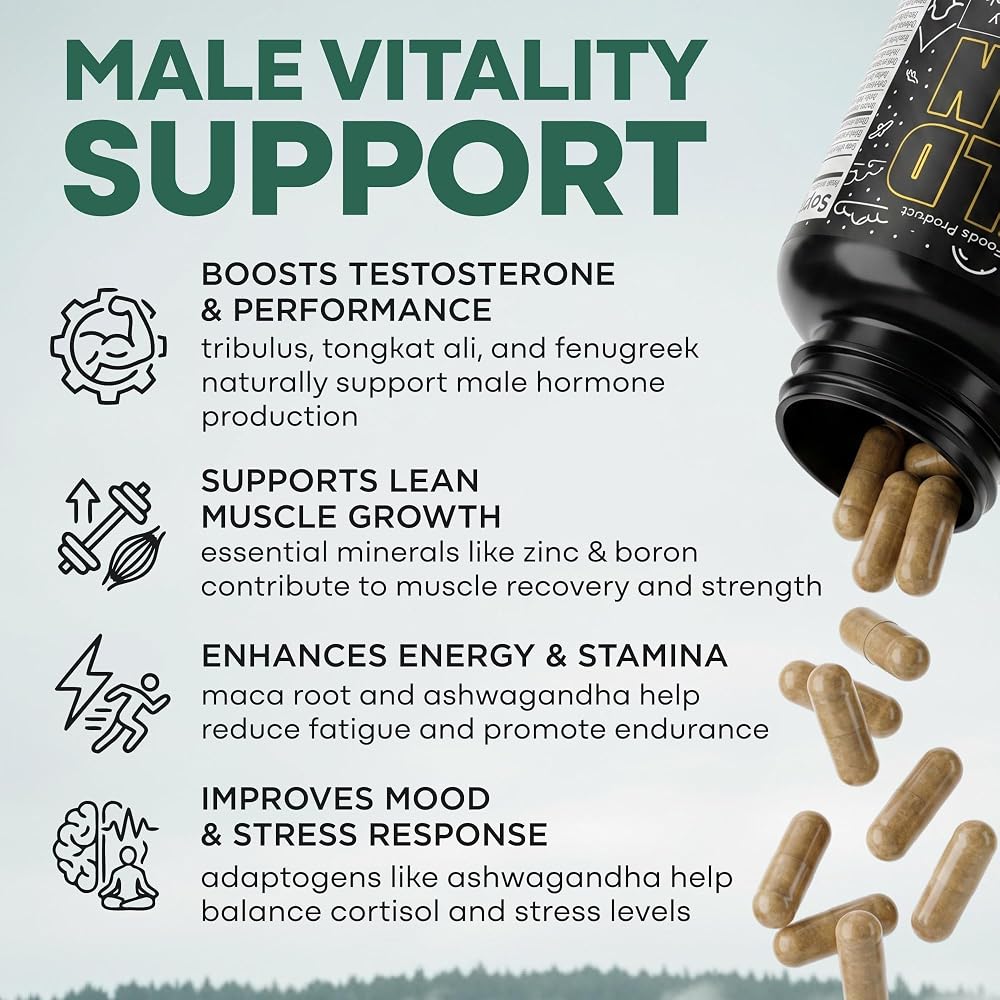 Wild Foods Herbal Stack for Man - 90 Capsules - image 2