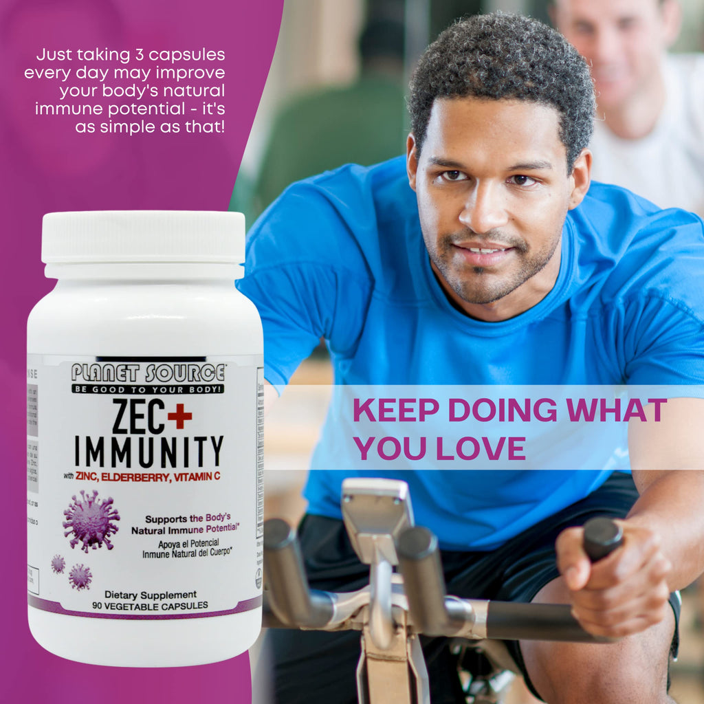 Planet Source ZEC+ Immunity Supplement with Zinc, Elderberry & Vitamin C - image 9