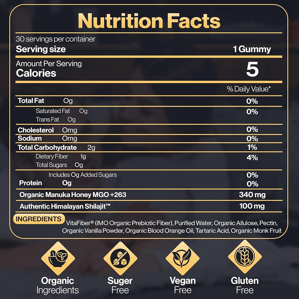 NutraHeights Organic Shilajit Gummies - 30 Gummies - image 3