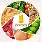 ZA'ZA K ORGANICS Vitamin B2 Riboflavin 400 mg Gummies - 60 Gummies - image 4
