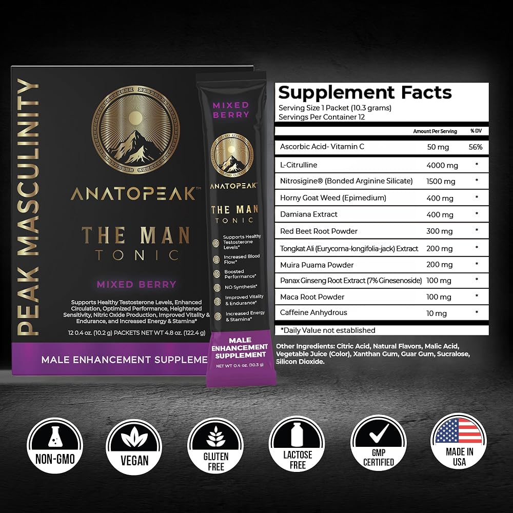 ANATOPEAK Male Enhancing Supplement Powder - 12 Sticks - image 4