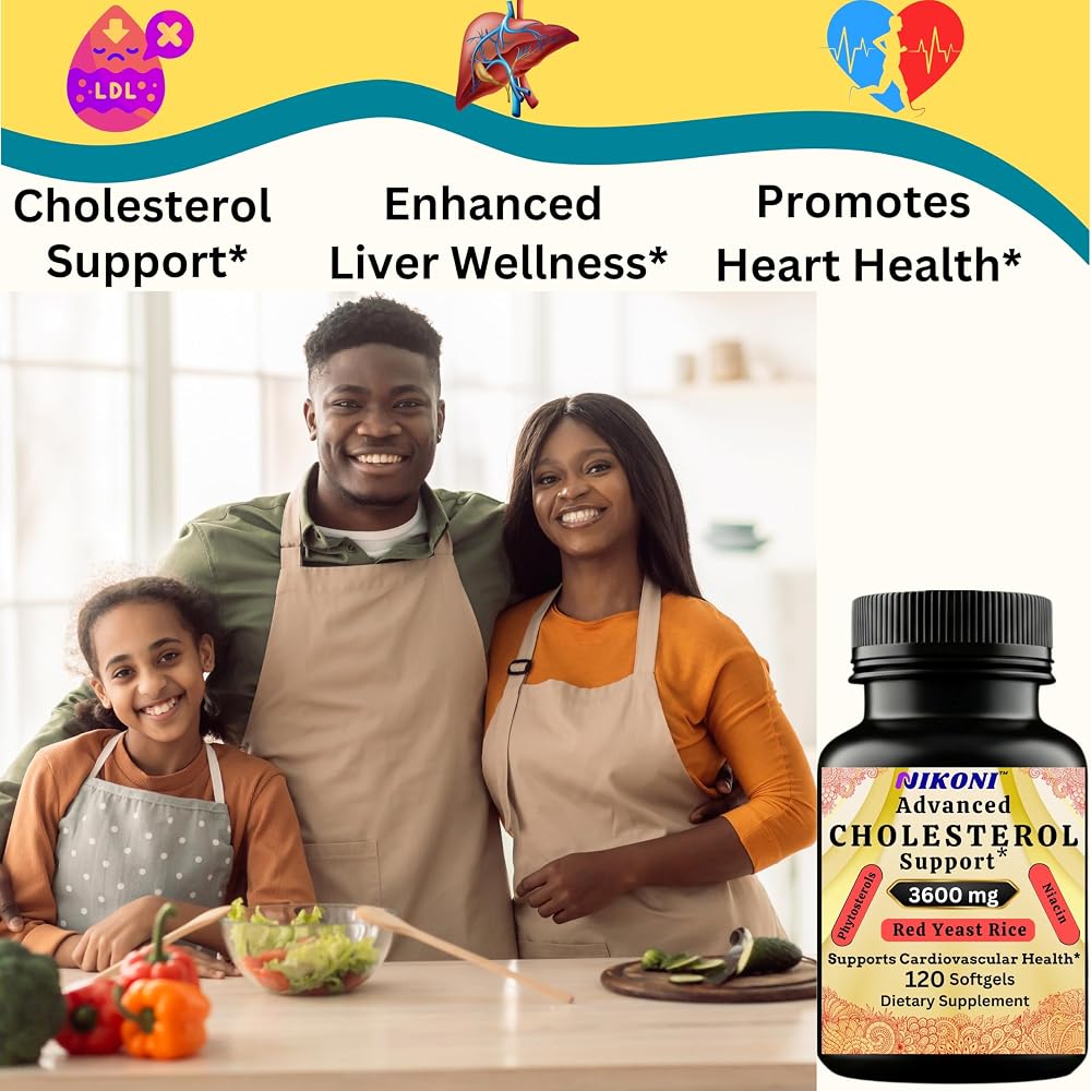Nikoni Advanced Cholesterol Support 3600 mg Plant Sterols