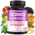 CIVIMUNA Licorice Capsules with Turmeric & Ginger - 90 Count