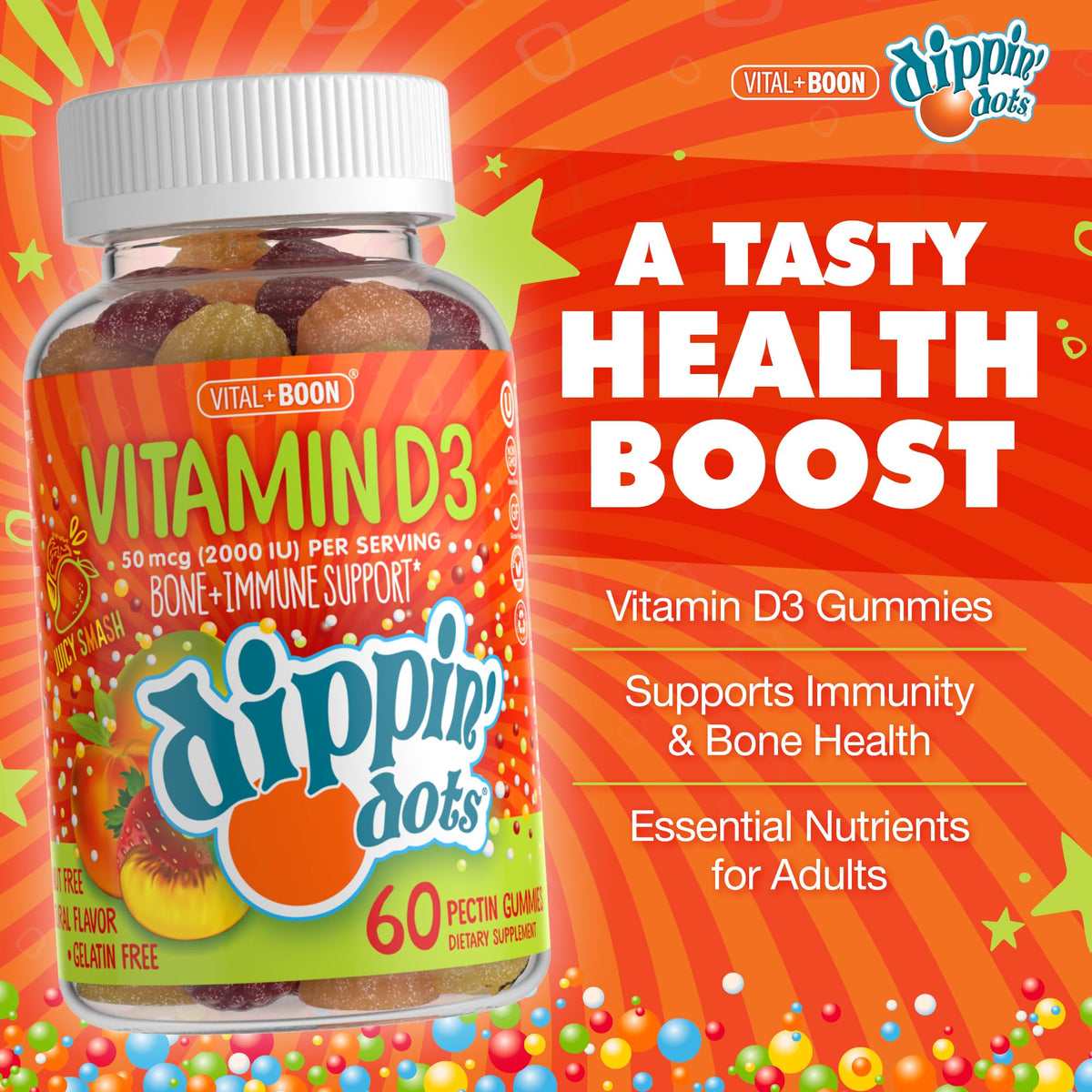 Vital+Boon Vitamin D3 Gummies