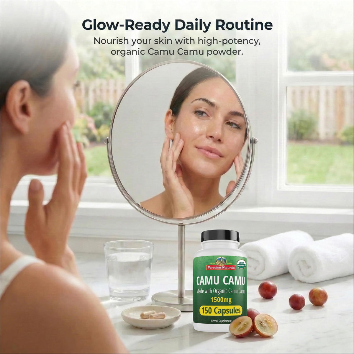 Peruvian Naturals Organic Vitamin C from Camu Camu - 150 Capsules - image 3