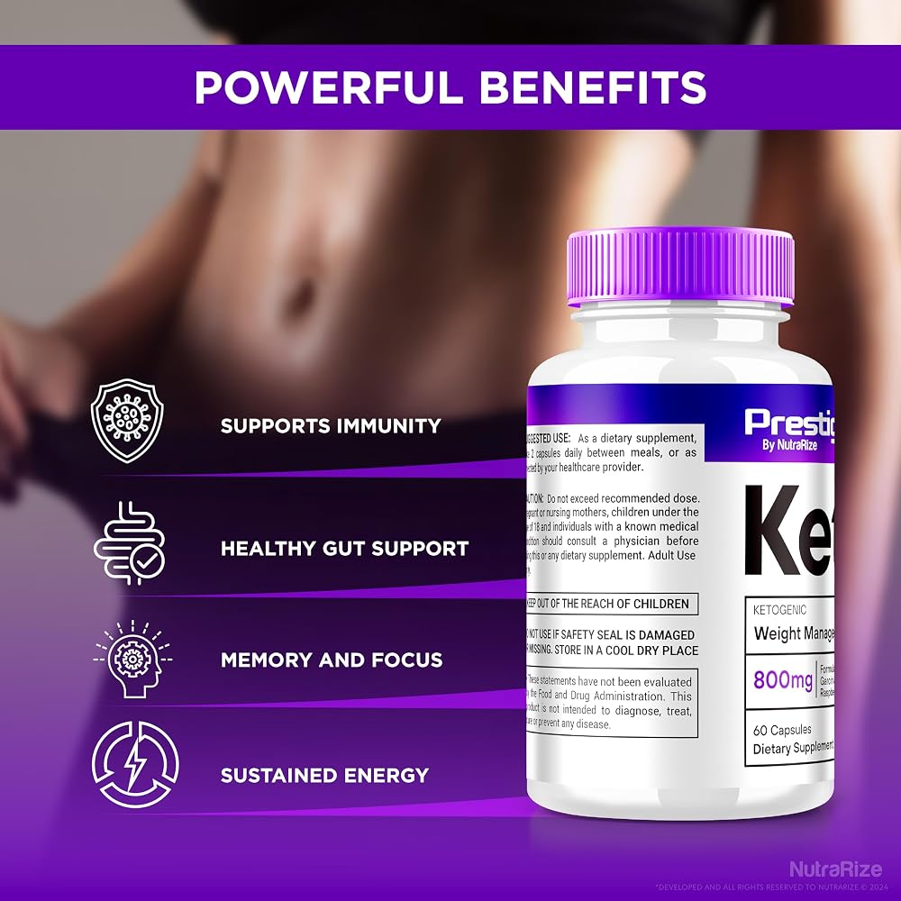 NutraRize Prestige Keto Capsules Advanced Weight Loss - 120 Capsules - image 7