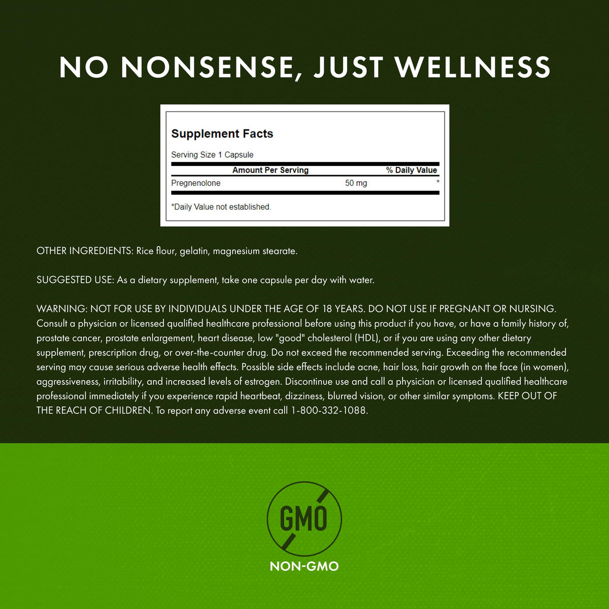 Swanson Super-Strength Pregnenolone 50 mg - 60 Capsules - image 3