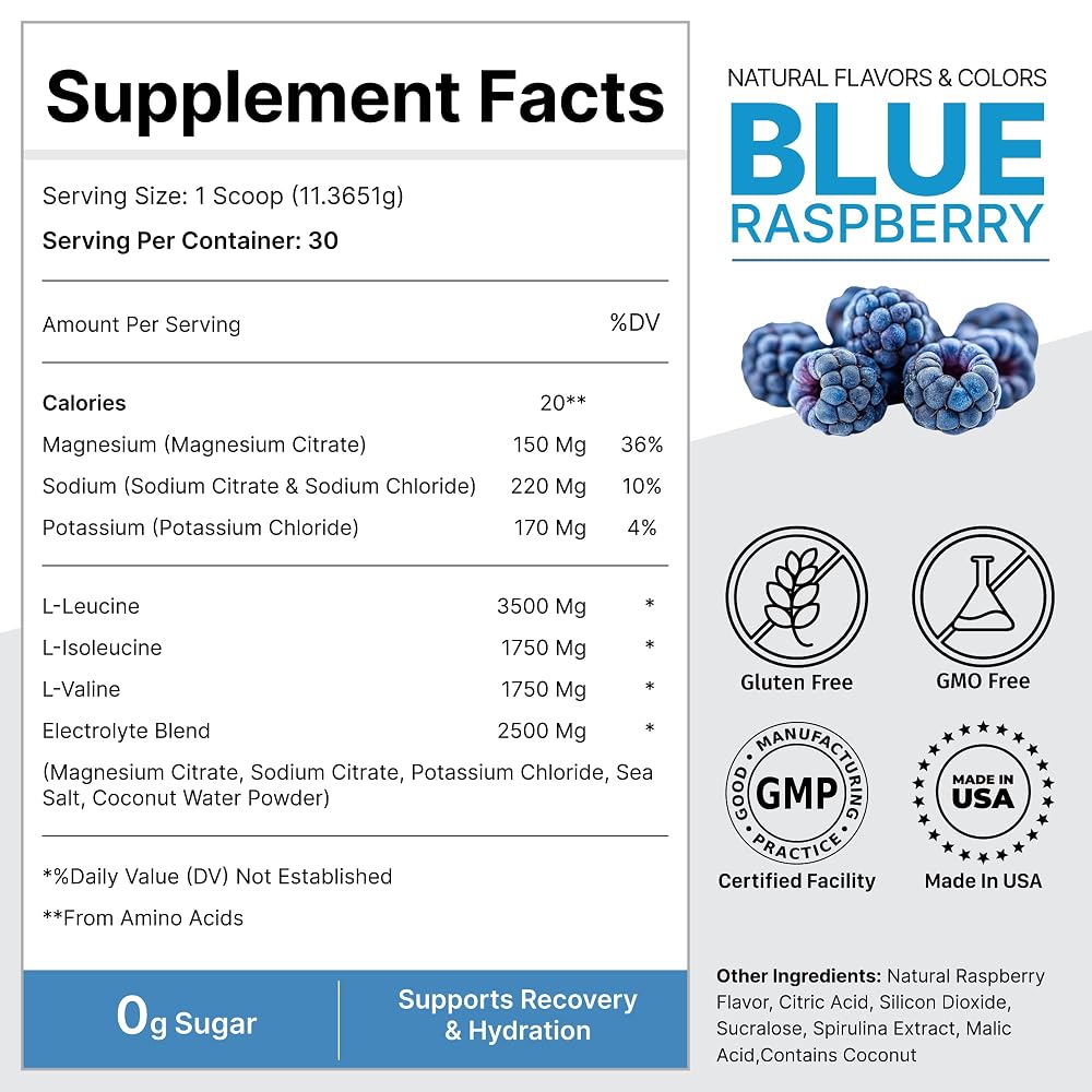GENOME ESSENTIALS BCAA Powder + Electrolytes