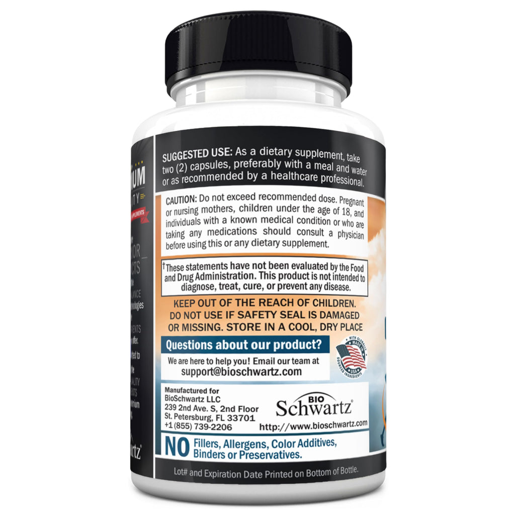 BioSchwartz Mens Multivitamin with Vitamin C A B D3 E Zinc for Immune
