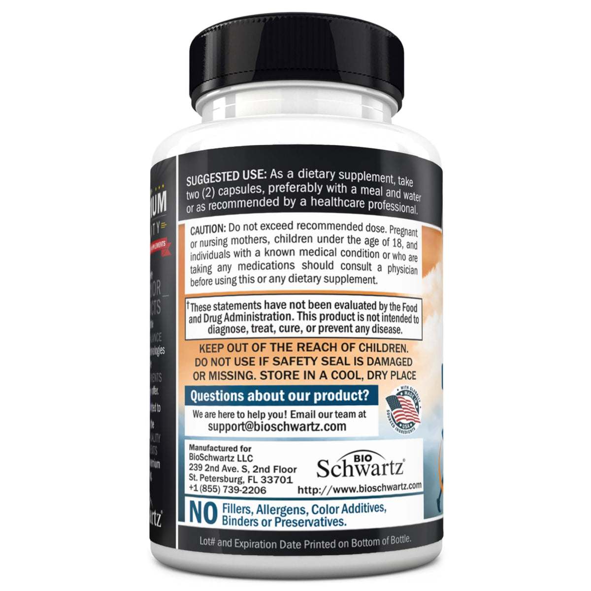 BioSchwartz Mens Multivitamin with Vitamin C A B D3 E Zinc for Immune