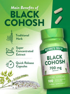 Nature's Truth Black Cohosh Root Extract - 100 Capsules - image 5