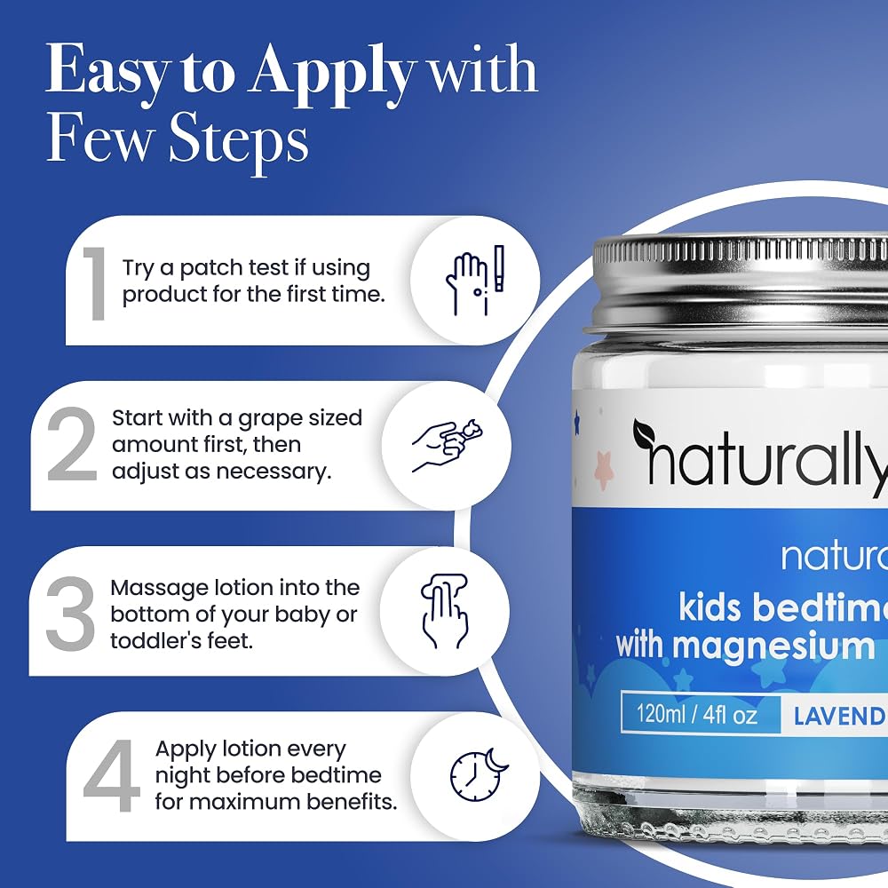 NaturallyMum Kids Magnesium Bedtime Lotion with Vitamin D - 4.2 fl oz - image 5