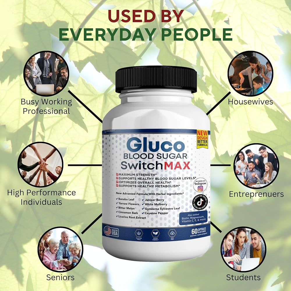 GREENVIFY Gluco Control Max All Natural Formula to Maintain Healthy