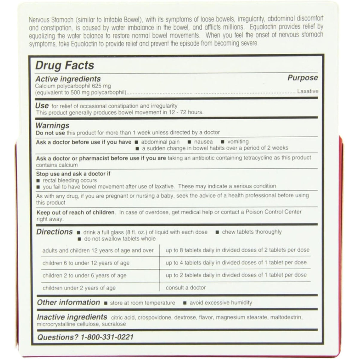 Equalactin Chewable Tablets - 48 Tablets (Pack of 4) - image 2