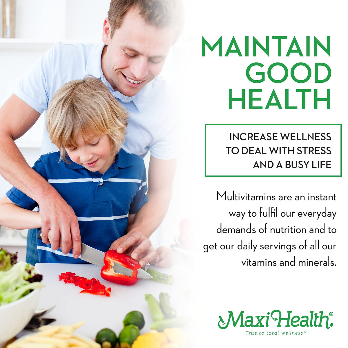 Maxi Health Chewable - Multivitamin for Men and Women - Enhanced