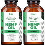 Pure Wellness Hemp Seed Oil Drops Peppermint Flavor for Improved