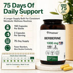 PRISTINE'S Berberine 1000mg Supplement Capsules - 150 Count - image 7