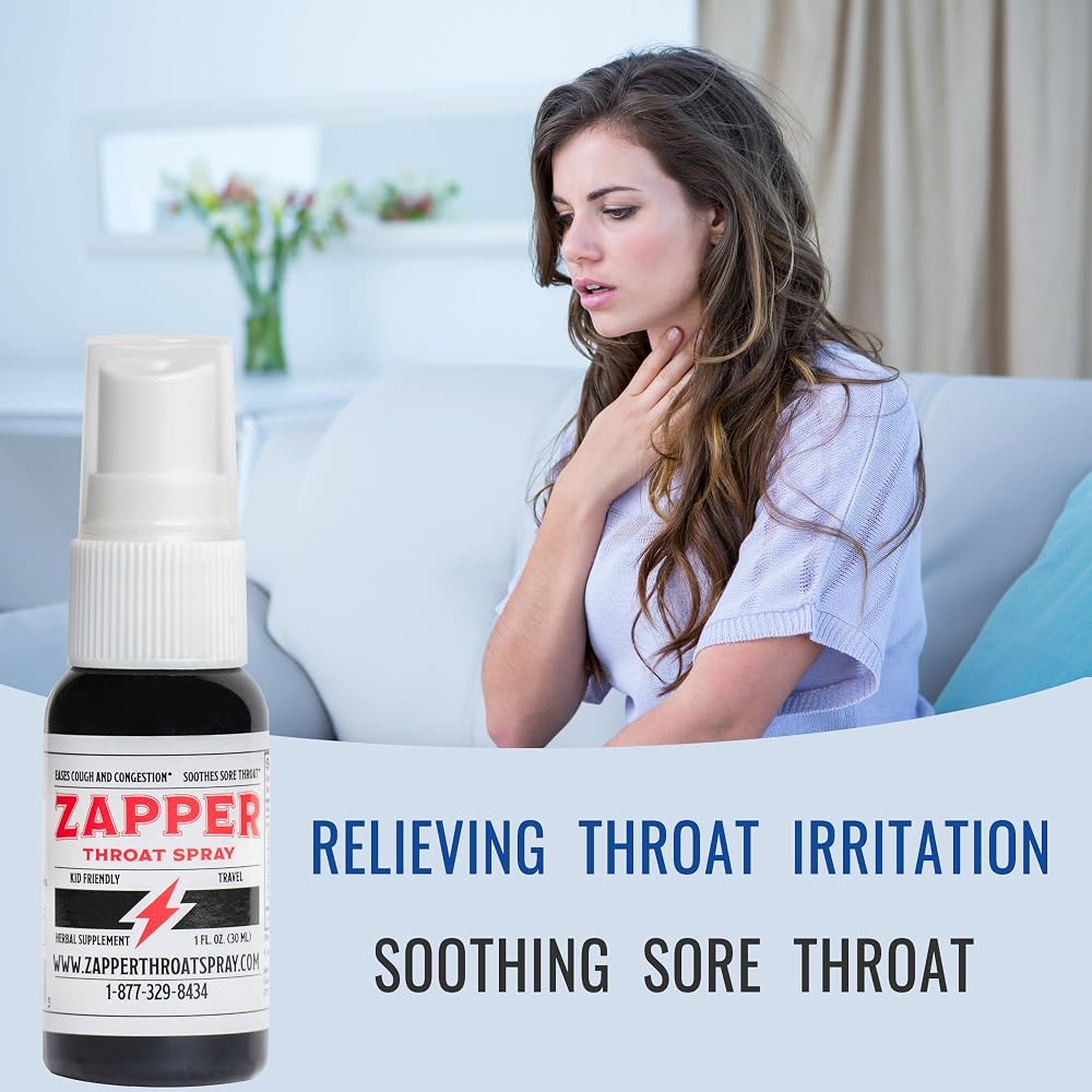 Zapper Throat Spray All-Natural Herbal with Colloidal Silver - 1 fl oz - image 3