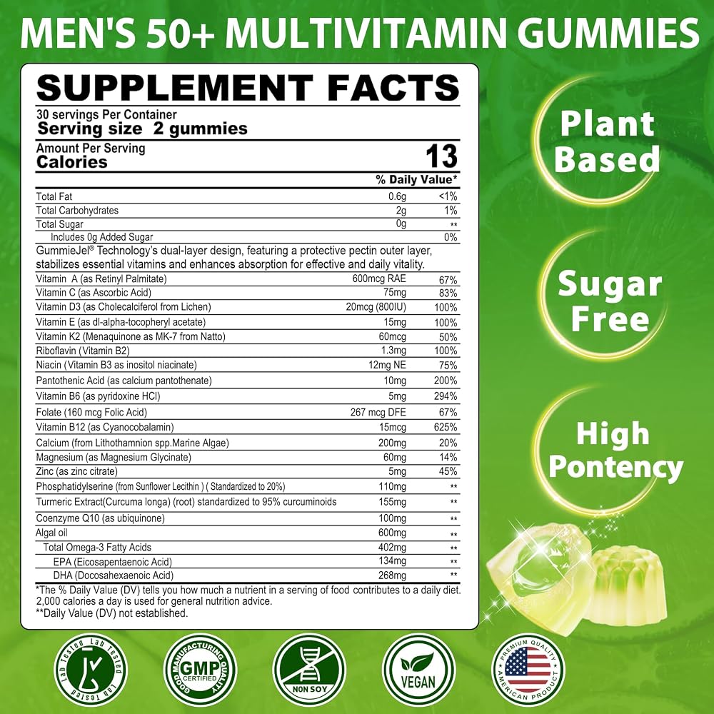 NEVISS Multivitamin for Men 50+ - 60 Gummies - image 2