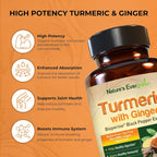Nature's Evergreen Turmeric Ginger Joint Support - 90 Capsules - image 3