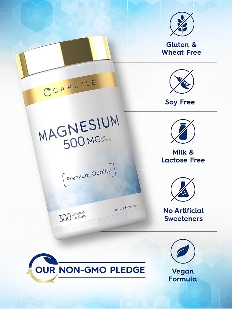 Carlyle Magnesium Oxide 500mg - 300 Caplets - image 5