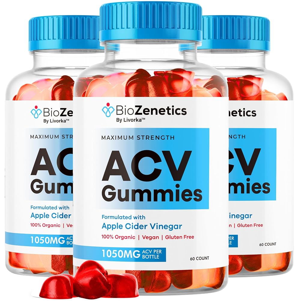 LIVORKA BioZenetics ACV Gummies 1050mg - 180 Gummies