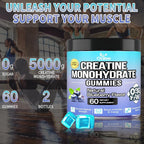 OALSE Creatine Monohydrate Gummies 5000mg - 120 Count - image 5