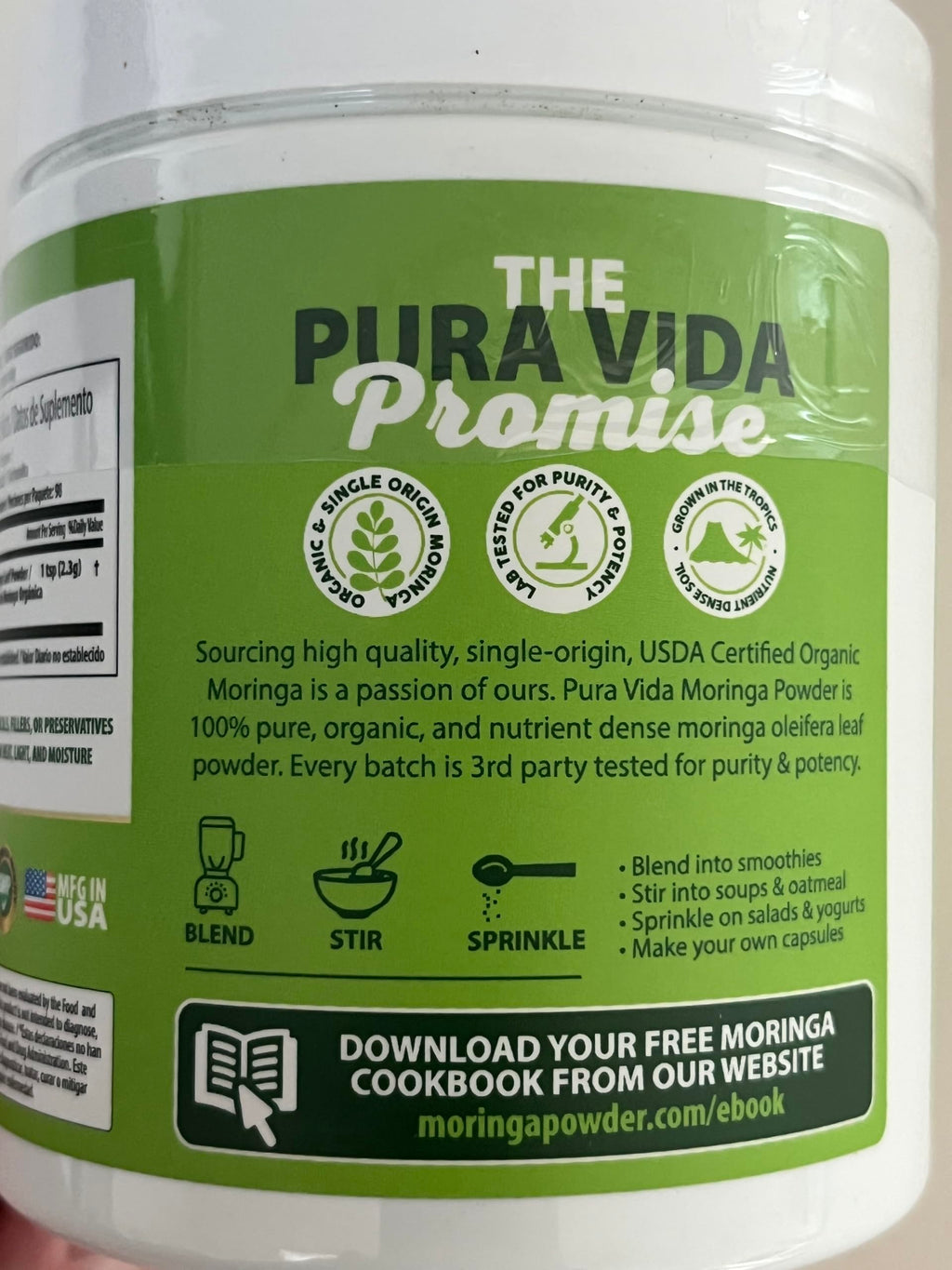 PURA VIDA MORINGA Organic Moringa Powder - 8 oz - image 13