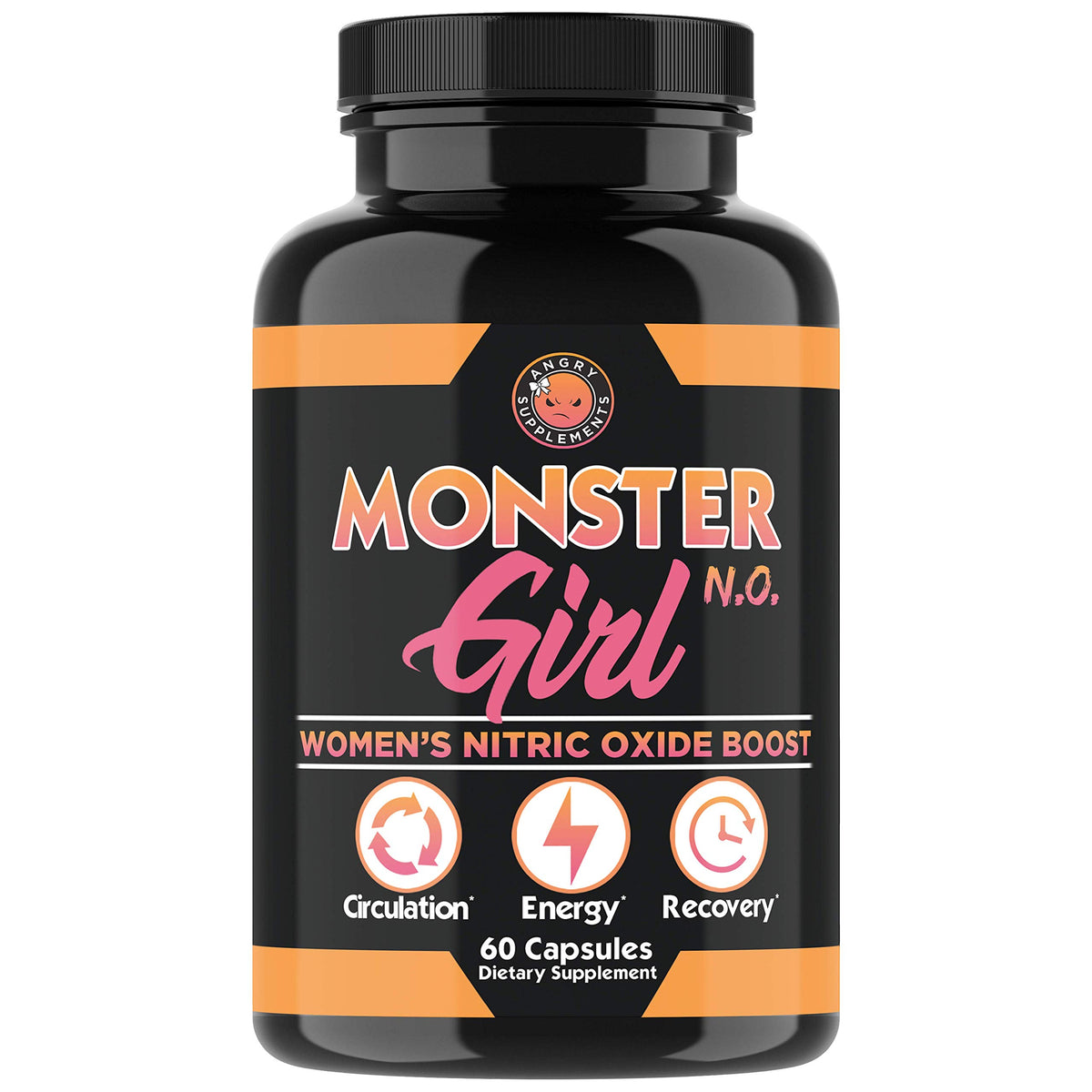 Angry Supplements Monster Girl N.O. Women's Energy Booster - 60 Capsules