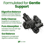 Healthfare Activated Charcoal 1200mg - 150 Vegetarian Capsules - image 5