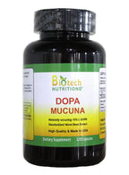 Biotech Nutritions Dopa Mucuna 15% L-Dopa Mood Support - 120 Vegetarian Capsules